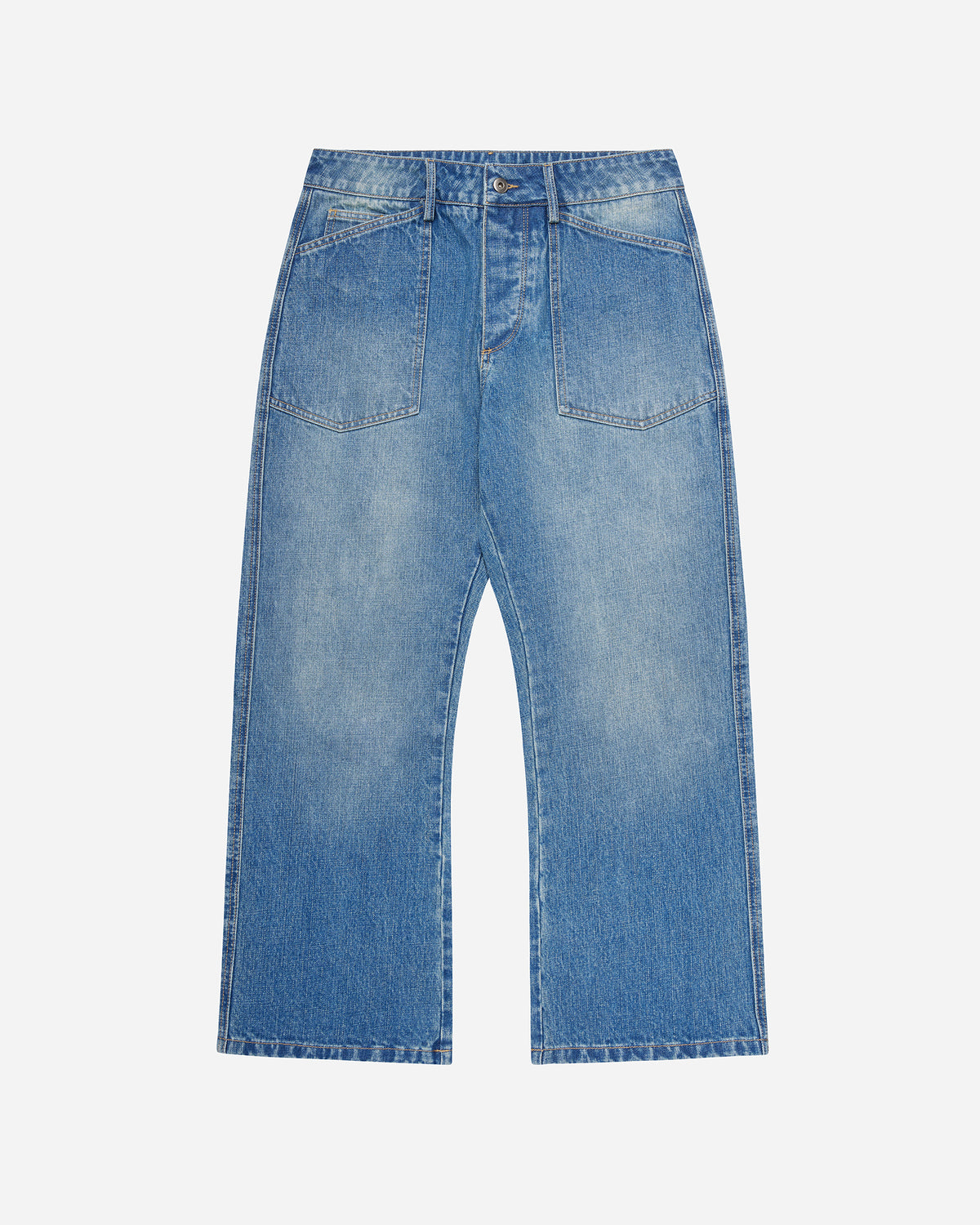 Washed Dungaree Denim Jeans