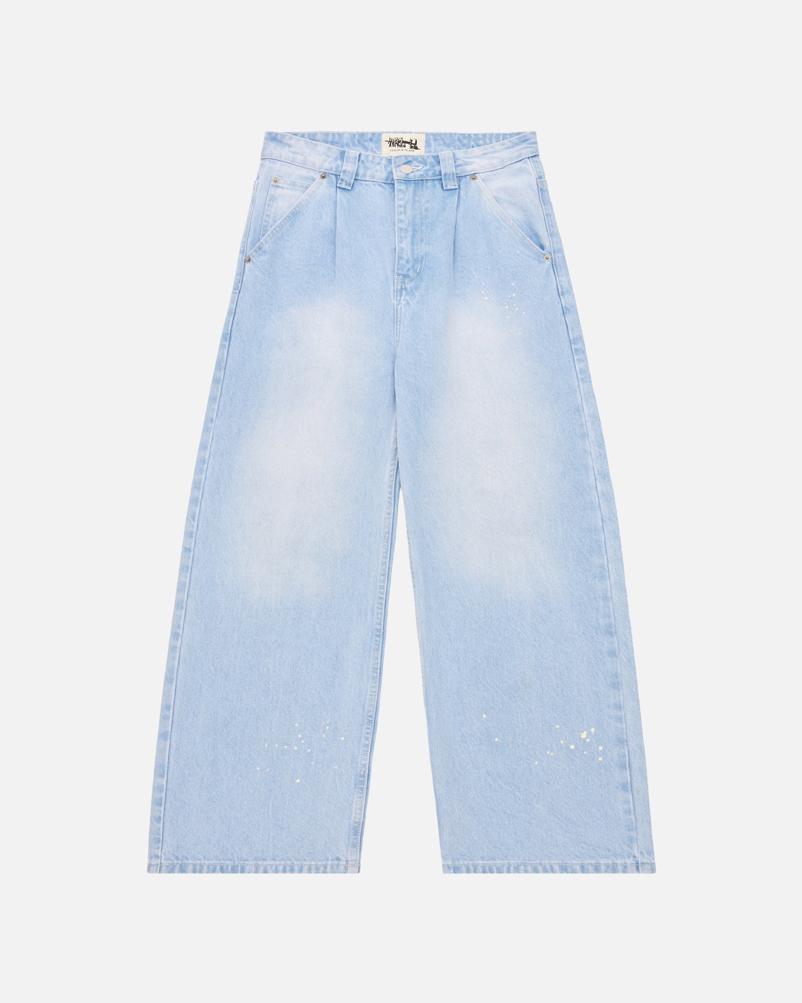 13.5oz Washed Paint Splat Jeans – Colour Plane