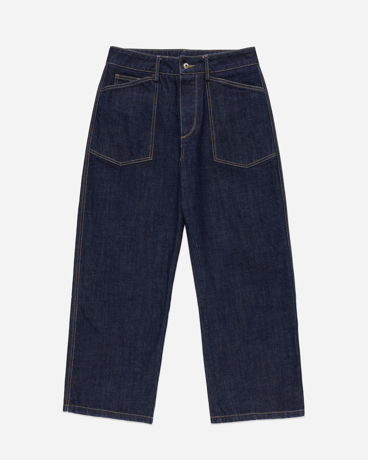 Washed Dungaree Denim Jeans