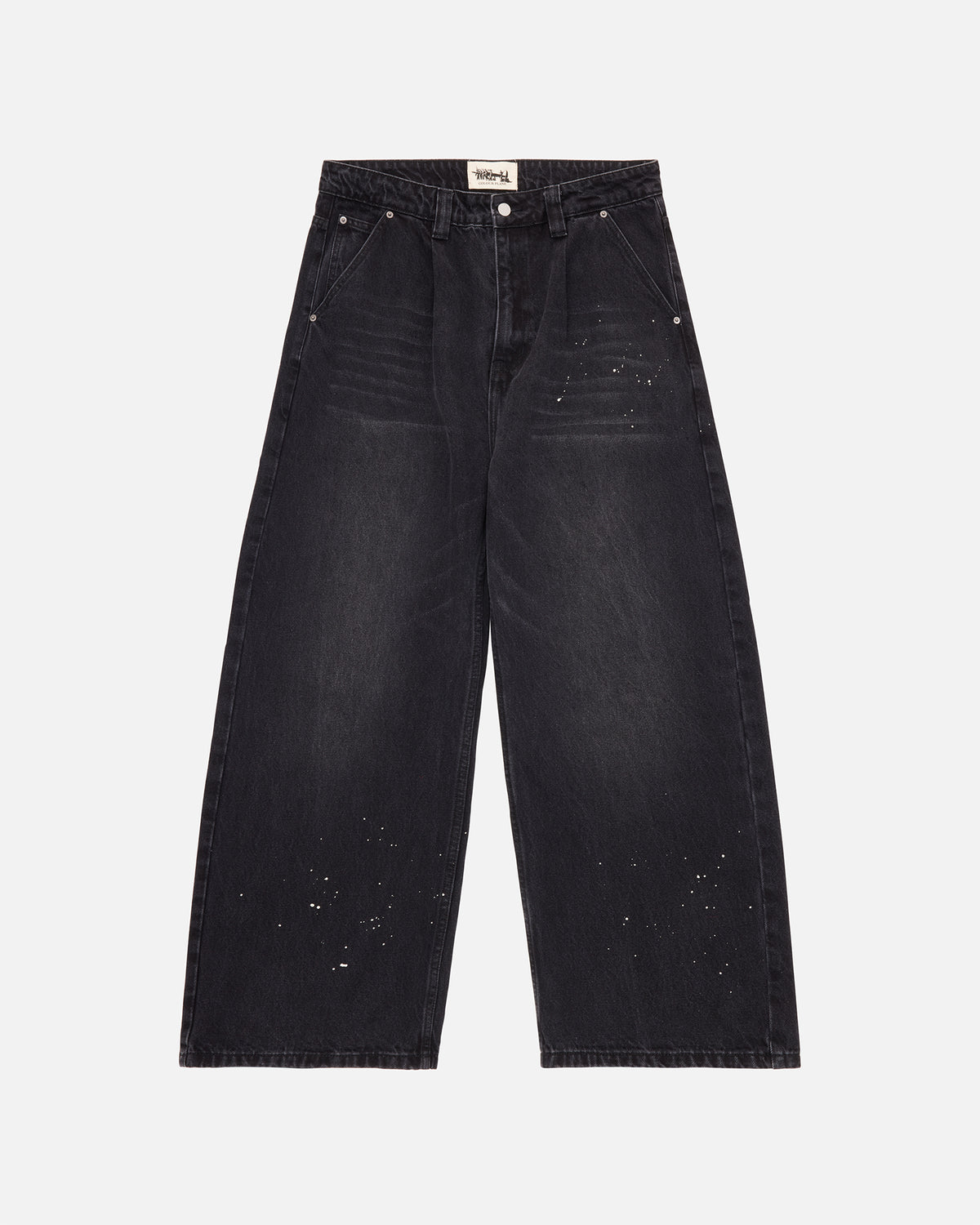 13.5oz Washed Paint Splat Jeans