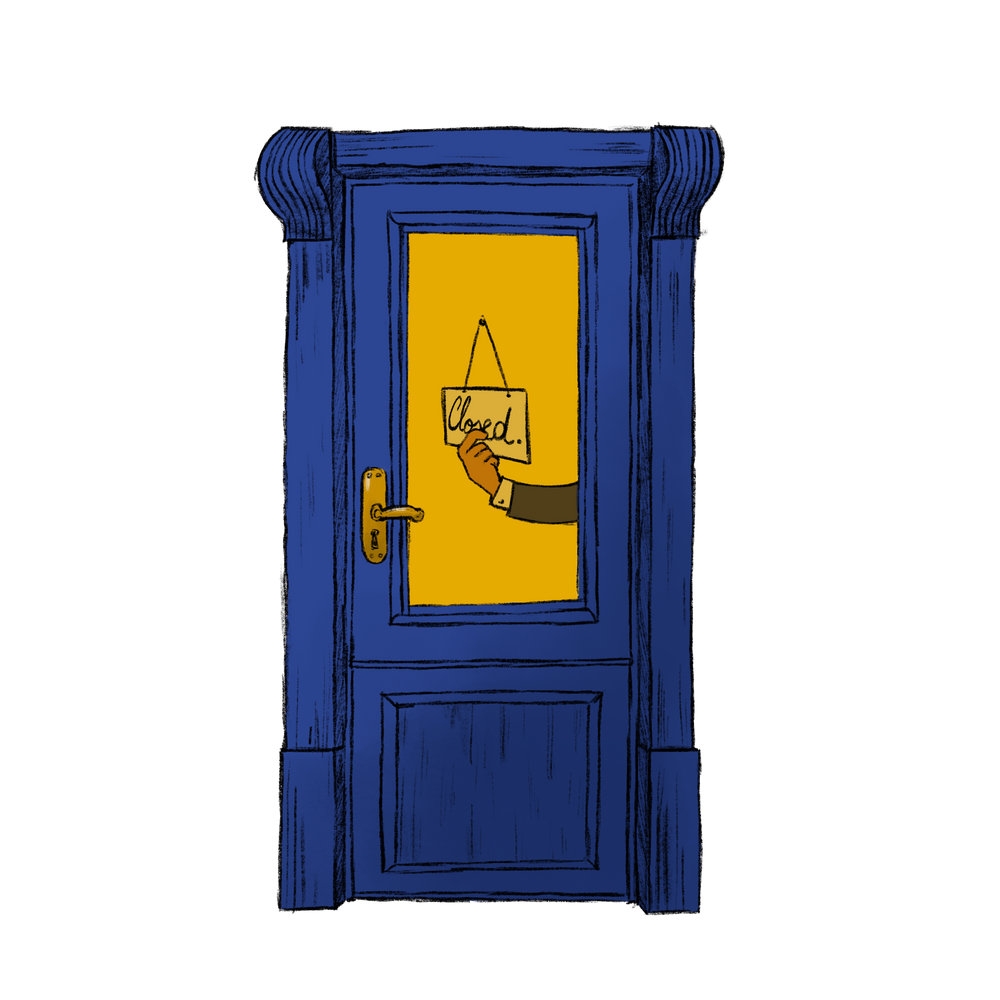 Closed door
