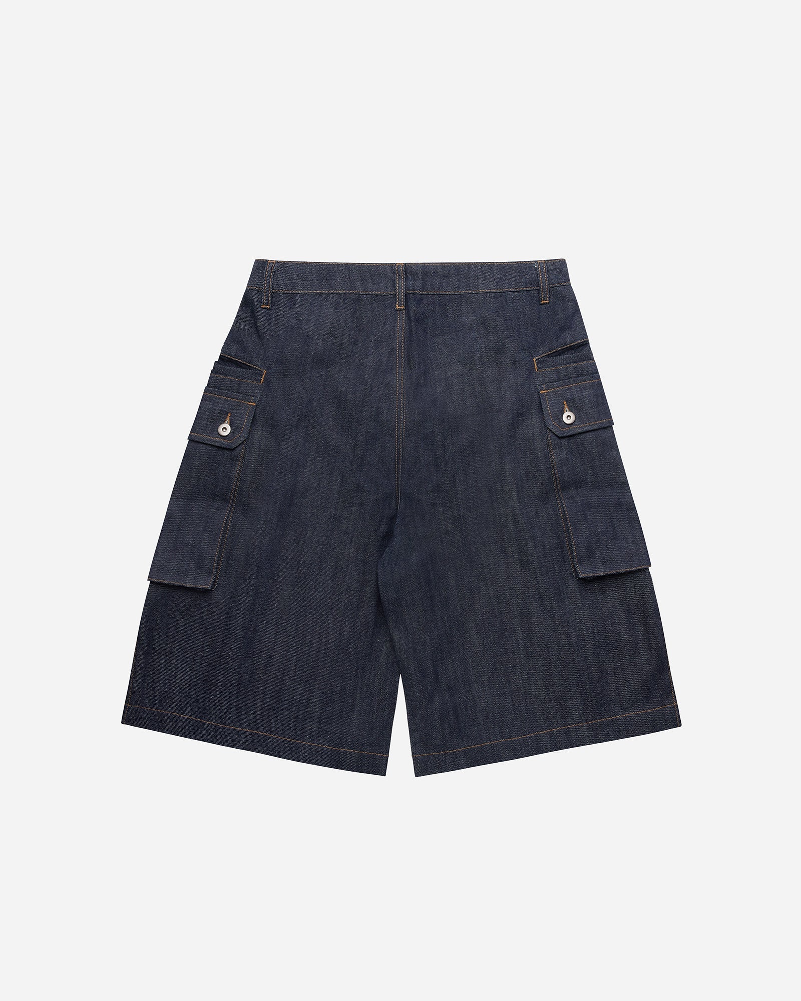 Indigo Denim Monkey Cargo Shorts