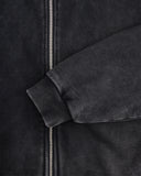 Acid Washed Zip-Up - Black