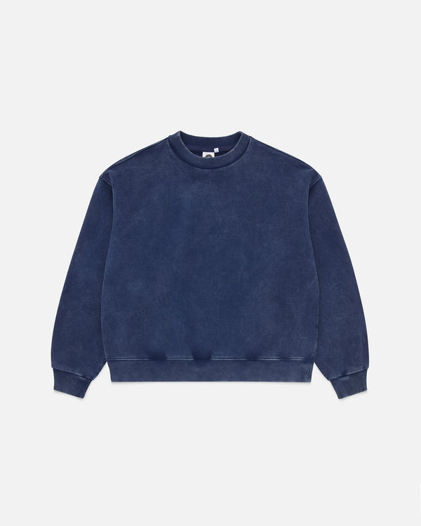 Acid Washed Sweatshirt - Navy