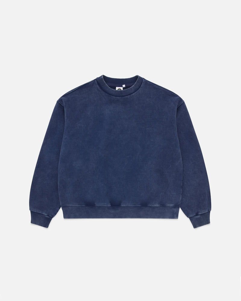 Acid Washed Sweatshirt - Navy