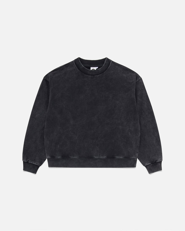 Acid Washed Sweatshirt - Black