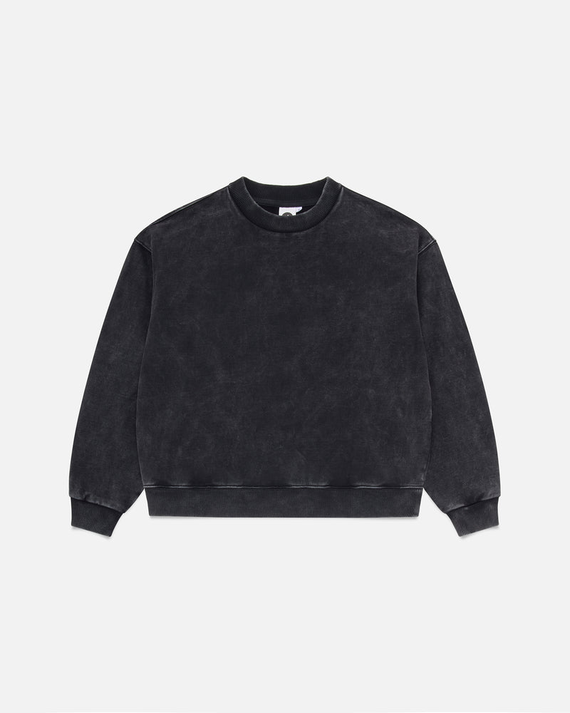 Acid Washed Sweatshirt - Black